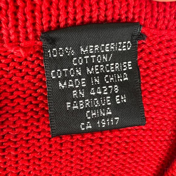 VINTAGE Christina Rotelli Cotton Embroidered Christmas Angel Cardigan Sweater 3X - Picture 10 of 12